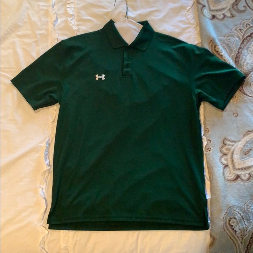 Dark Green Under Armour Polo